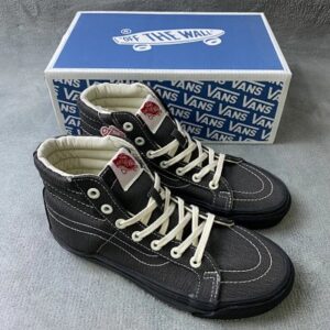 A17 Vans SK8 H1Lx zapatos de skate retro de alta top, vaquero negro