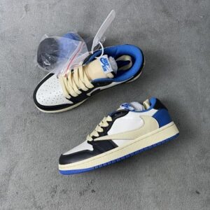 Aj1 blanco azul negro relámpago Reverse
