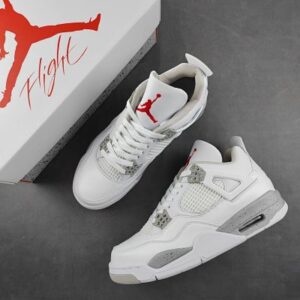 AJ4 Blanco Oreo Air Jordan 4 Retro "Tech White"