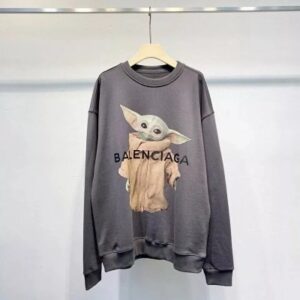 BALENCIAGA Sudadera de algodón unisex de bebé Yoda