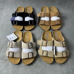 Zapatillas retro de doble hebilla