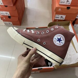Converse 1970s Zapatillas de tela de caña alta color terracota