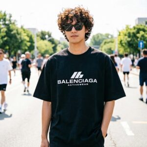 Balenciaga Activewear CAMISETA NEGRA