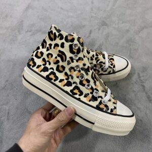 Converse 1970s Blanco Marrón Leopardo