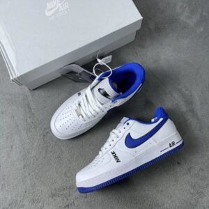 Zapatillas bajas Air Force One blanco y azul