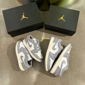 Air Jordan AJ1 Low Little Dior Gris Blanco