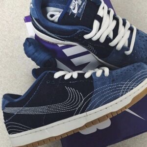 Zapatillas Nike SB Dunk, en denim negro y azul