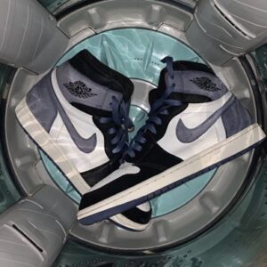 Nike AJ1 alta, negro azul