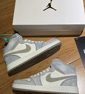 Nike AJ1 alta lavado azul menta unisex
