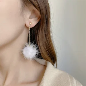 Pendientes largos de cadena GATITO